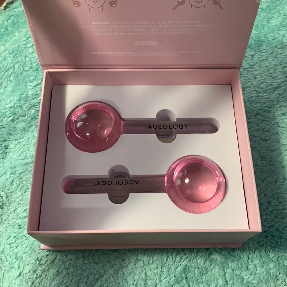 Aceology Ice Globe Facial Massagers-Pink